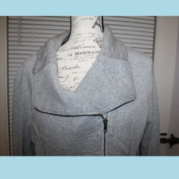 Anthropologie Saturday Sunday Sweatshirt Gray Sweater Knit Cuffs & Sleev… - Picture 3 of 6